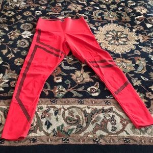 Fire Red Reebok Limited Luxury leggings-rare!